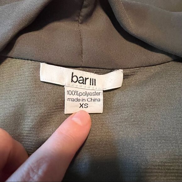 Bar III olive long sleeve dress with pockets! - Picture 5 of 10